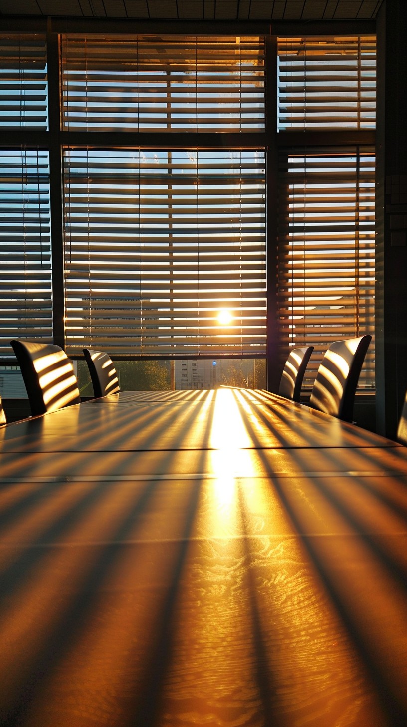 Sunset Boardroom Ambiance